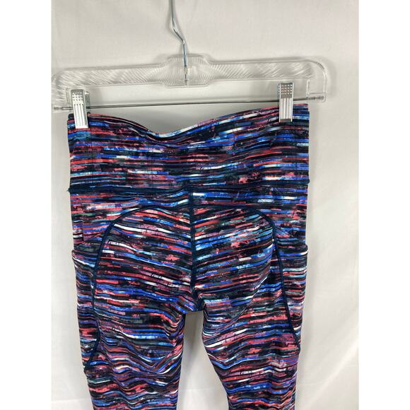 Lululemon Fast  7/8 Tights II Hinshu Apline White Multi Size 6 - Picture 10 of 11